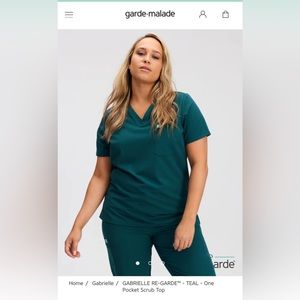 Garde Malade Teal M Scrub Set